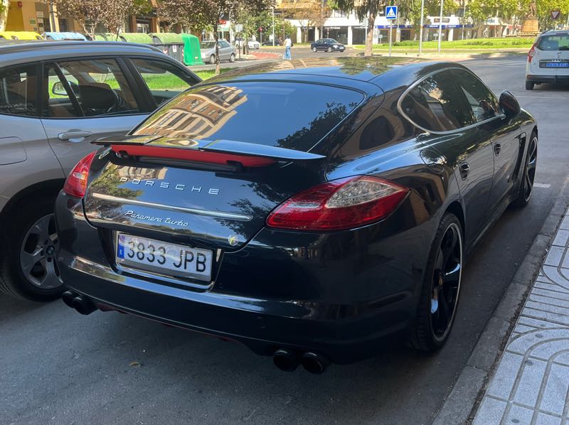 Porsche Panamera Turbo spotted in Badajoz