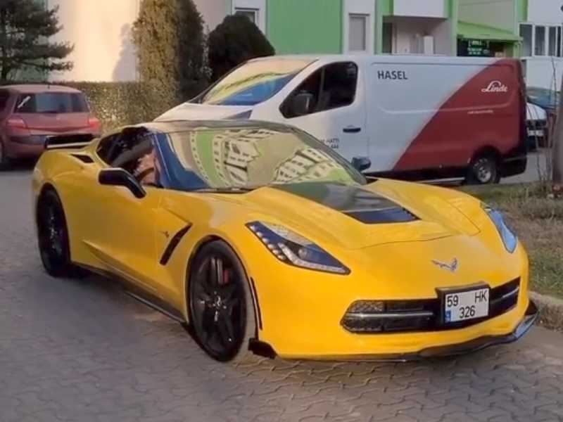 Chevrolet Corvette spotted in Çorlu