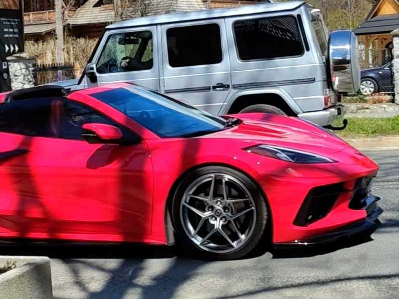 Chevrolet Corvette spotted in Zakopane