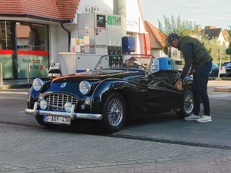 Triumph TR3 spotted in Brugge