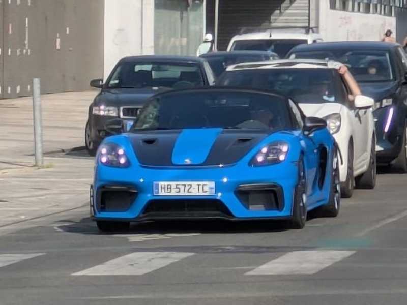 Porsche 718 Spyder spotted in Tourcoing