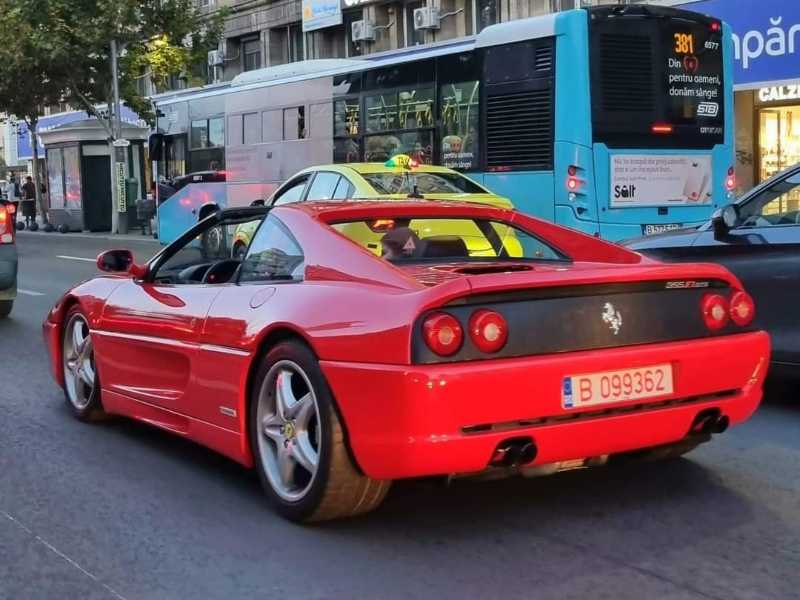 Ferrari F355 Spider spotted in Bucharest