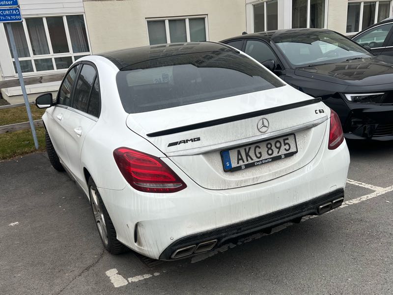 Mercedes-Benz C63 AMG (2016) spotted in Jönköping, Sweden