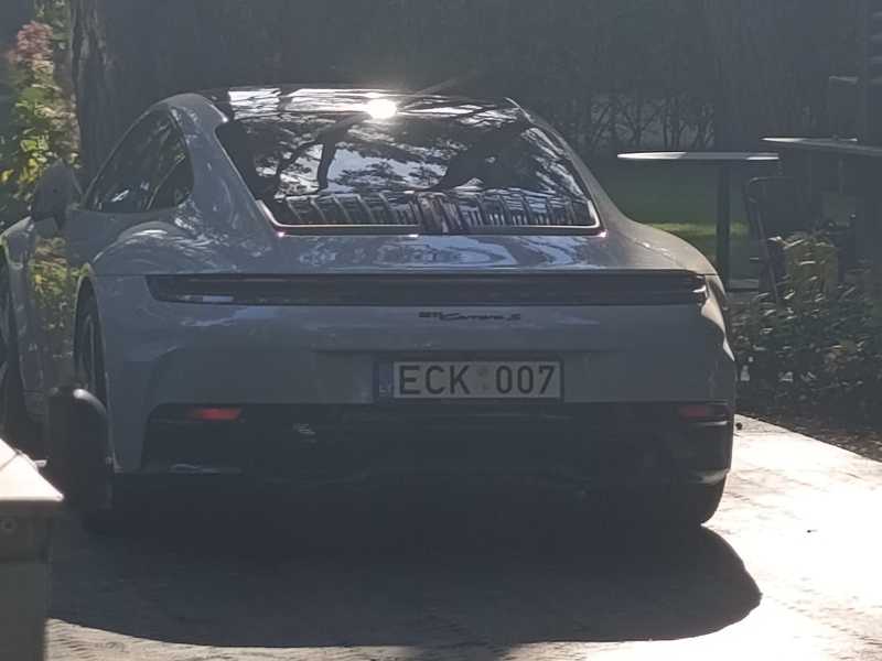 Porsche Taycan Turbo spotted in Klaipėda