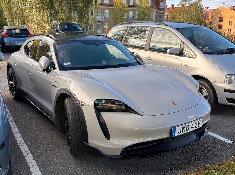 Porsche Taycan spotted in Östersund