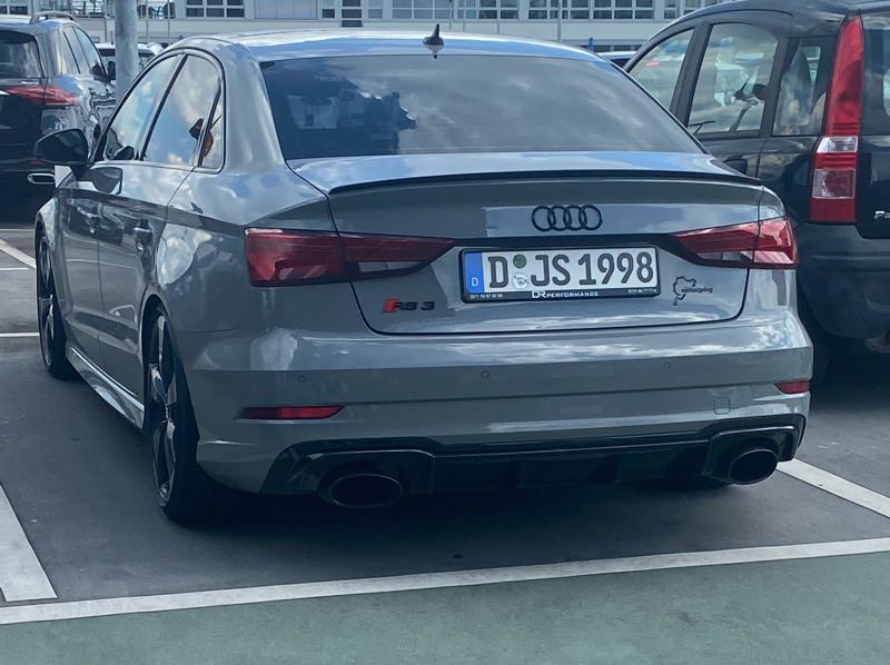 Audi RS3 (2018) spotted in Oberhausen, Germany