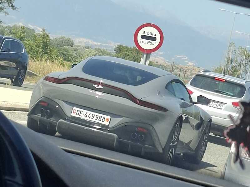 Aston Martin Vantage (2021) spotted in Makrakómi, Greece