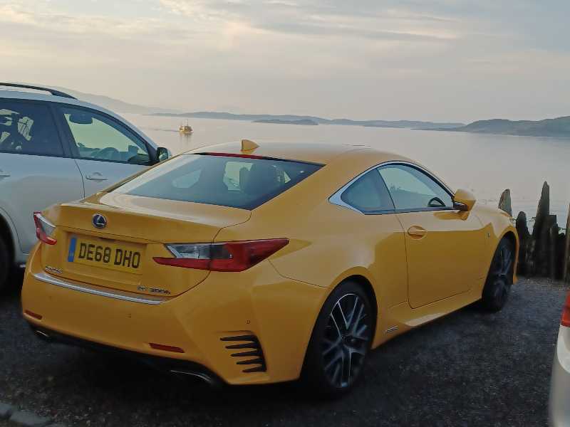 Lexus RC F spotted in Lochgilphead