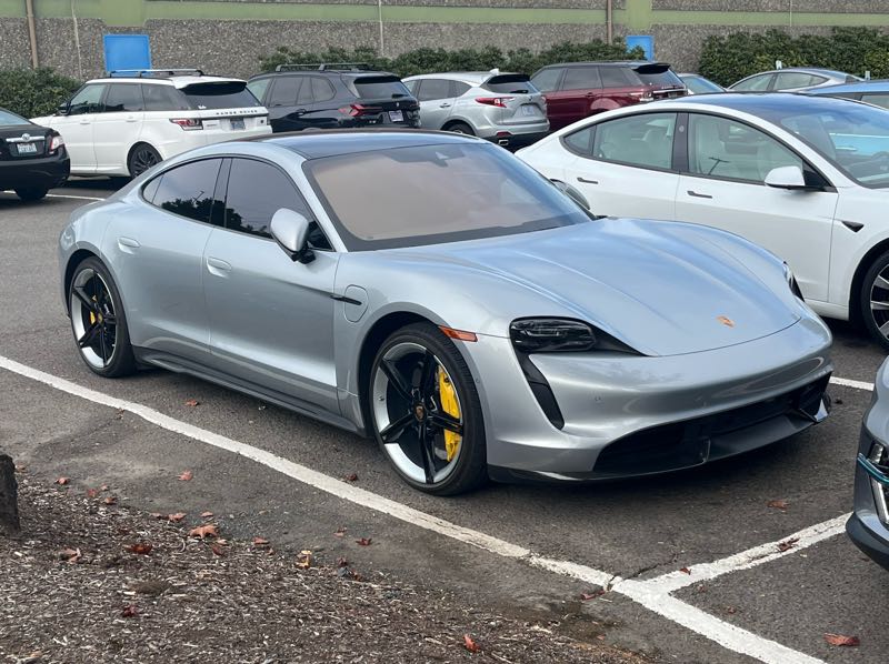 Porsche Taycan spotted in Vancouver
