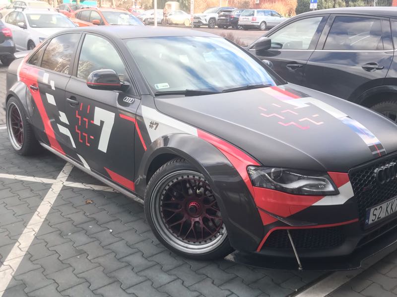 Audi RS4 spotted in Katowice