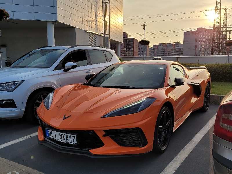 Chevrolet Corvette C8 spotted in Domažlice