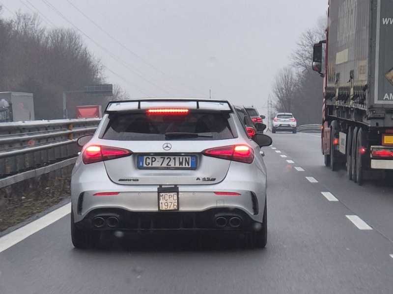 Mercedes-Benz A 45 AMG spotted in Como