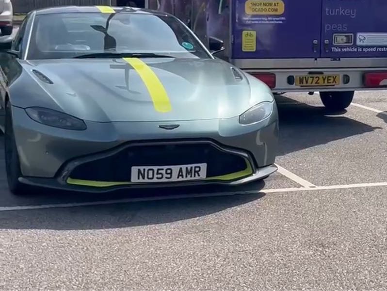 Aston Martin Vantage spotted in Chatham