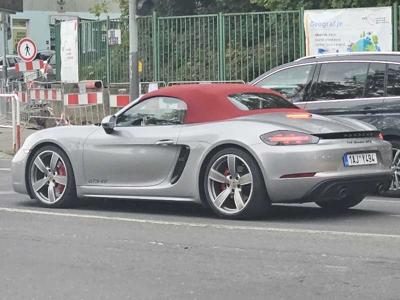Porsche 718 Boxster GTS 4.0 spotted in Prague