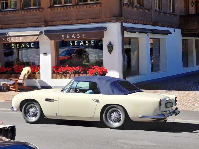 Aston Martin DB2/4 spotted in Gstaad