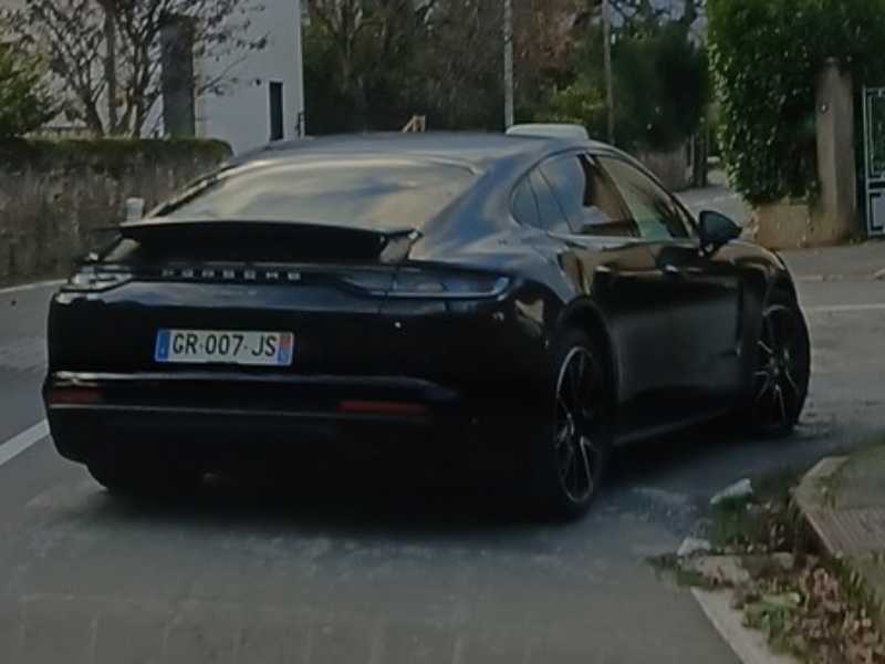 Porsche Taycan spotted in Saint-Affrique