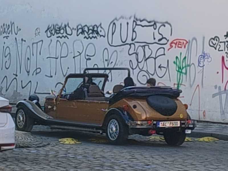 Morgan Plus 4 (2021) spotted in Prague, Czechia