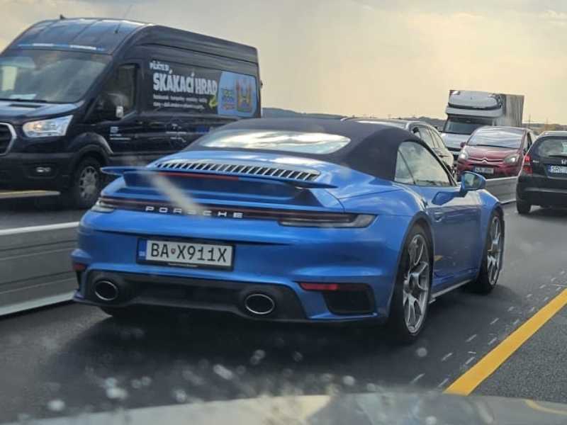 Porsche 911 Turbo S Cabriolet spotted in Brno