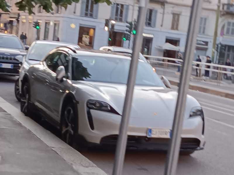 Porsche Taycan (2020) spotted in Milan, Italy
