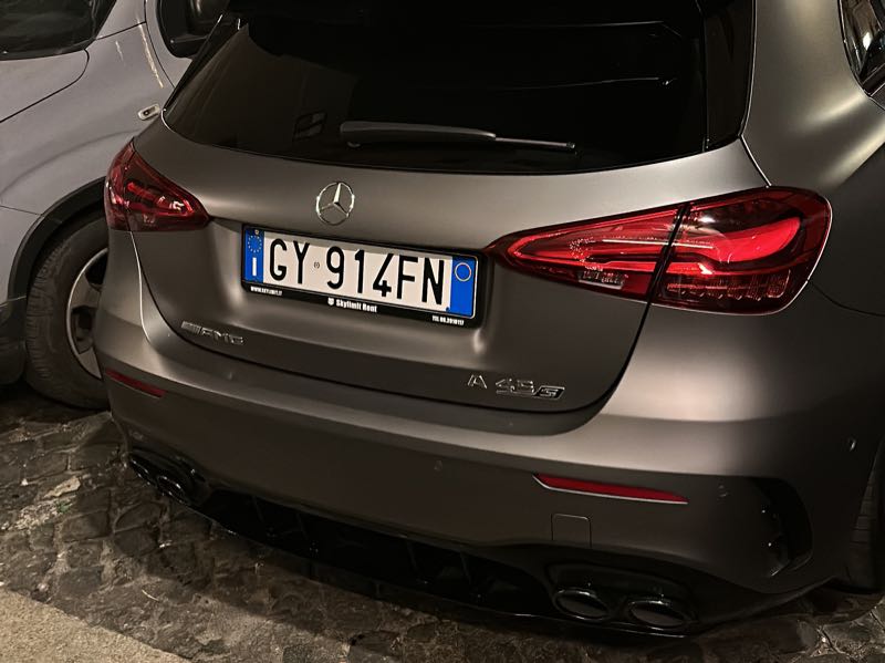 Mercedes-Benz AMG A 45 spotted in Rome