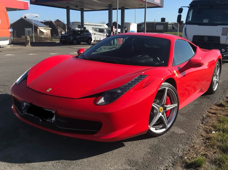 Ferrari 458 Italia (2010) spotted in Zeeland, United States