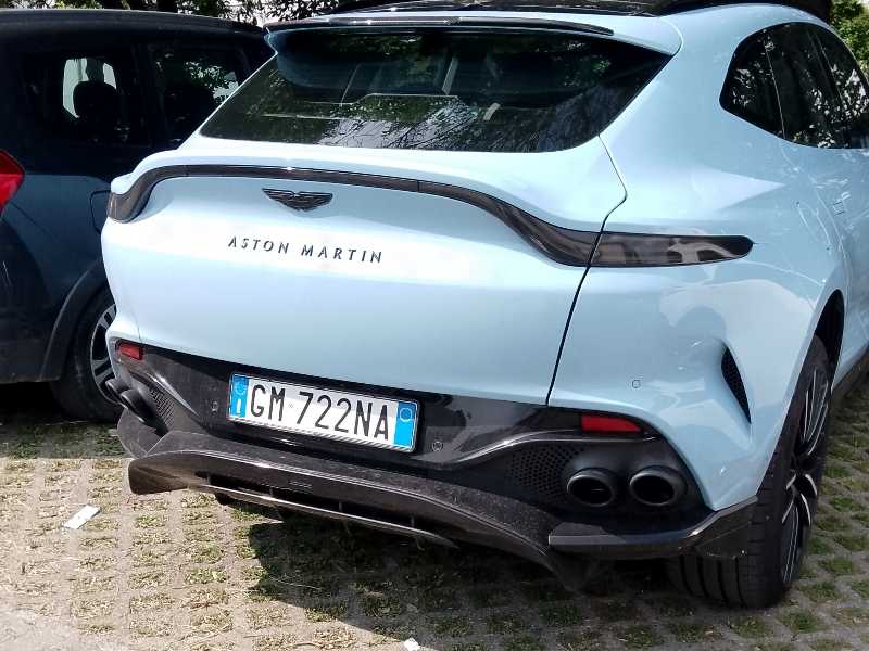 Aston Martin DBX spotted in Forlì