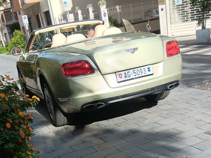 Bentley Continental GT spotted in Taggia