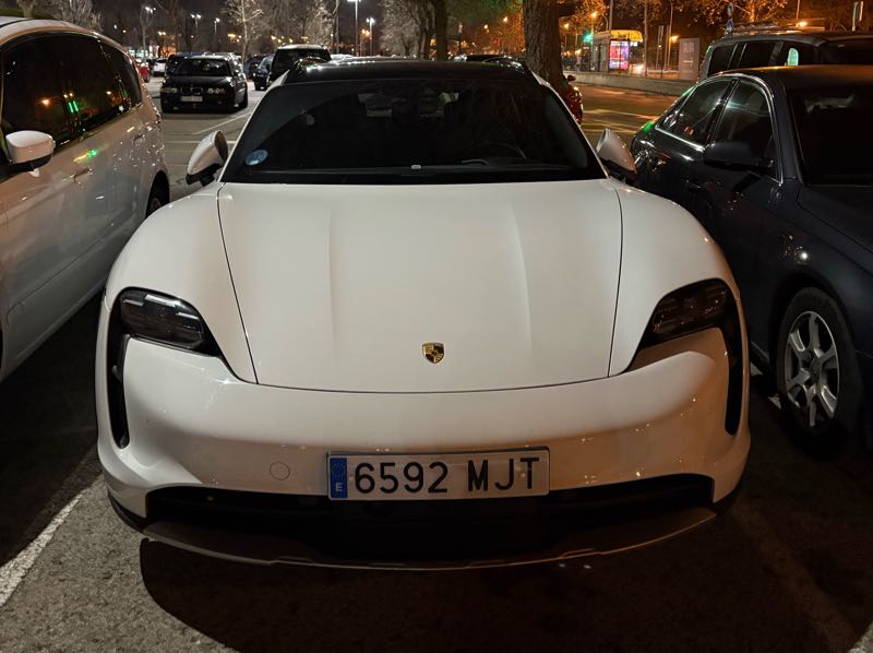 Porsche Taycan (2020) spotted in Madrid, Spain