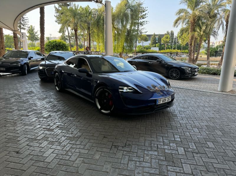 Porsche Taycan spotted in Antalya