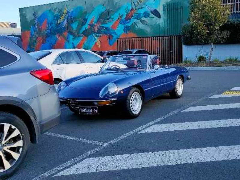 Alfa Romeo Spider spotted in Cheltenham
