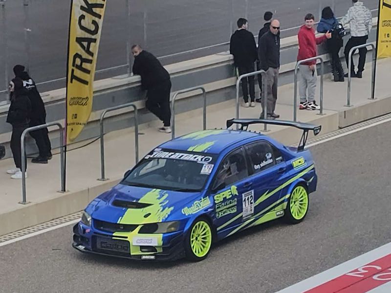 Mitsubishi Lancer Evolution spotted in Alcañiz