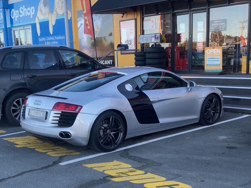 Audi R8 spotted in Nelson