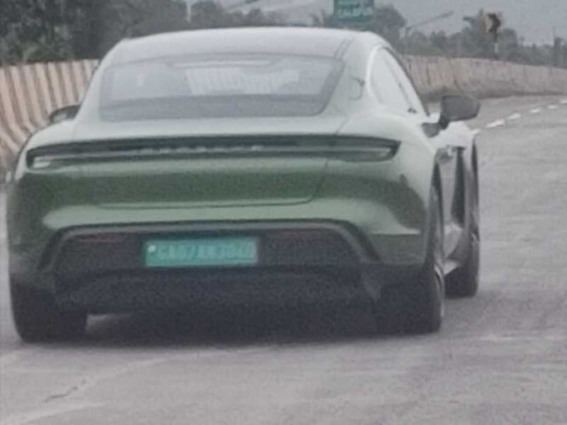 Porsche Taycan spotted in Panjim
