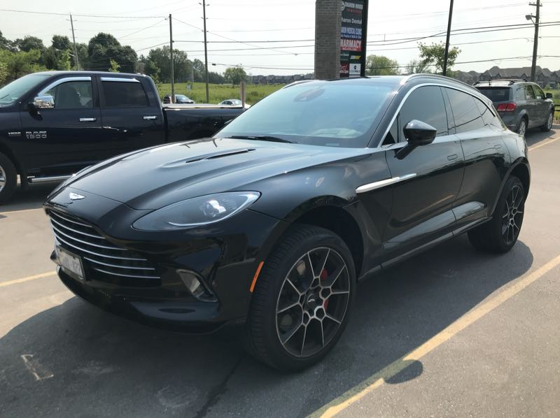 Aston Martin DBX spotted in Newmarket