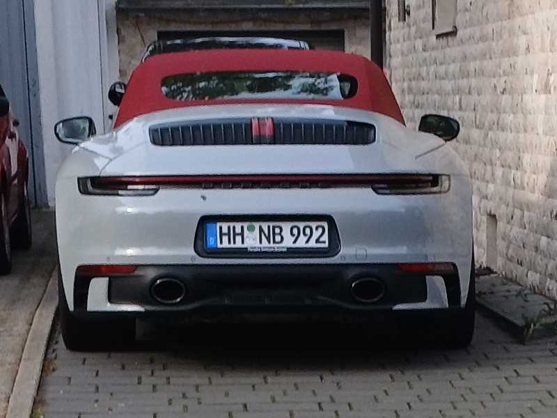 Porsche 911 Carrera Cabriolet (2021) spotted in Hamburg, Germany