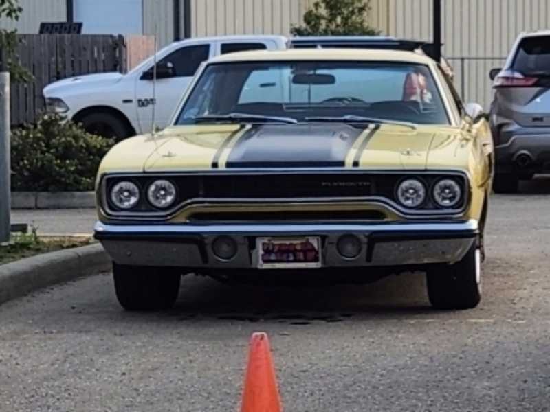 Plymouth Barracuda spotted in Slave Lake