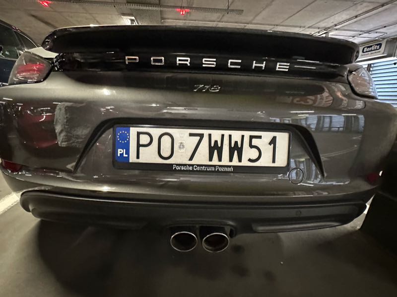 Porsche 718 spotted in Poznań