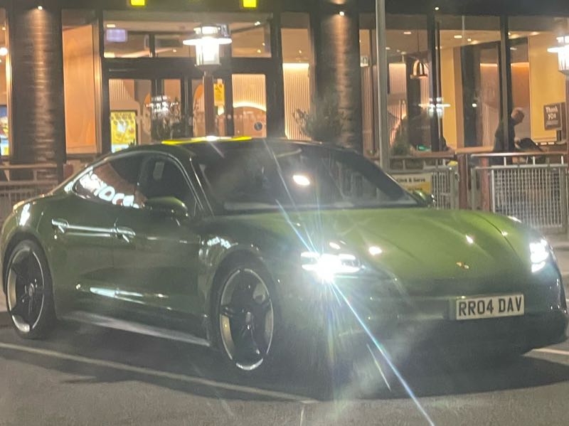 Porsche Taycan spotted in Warrington