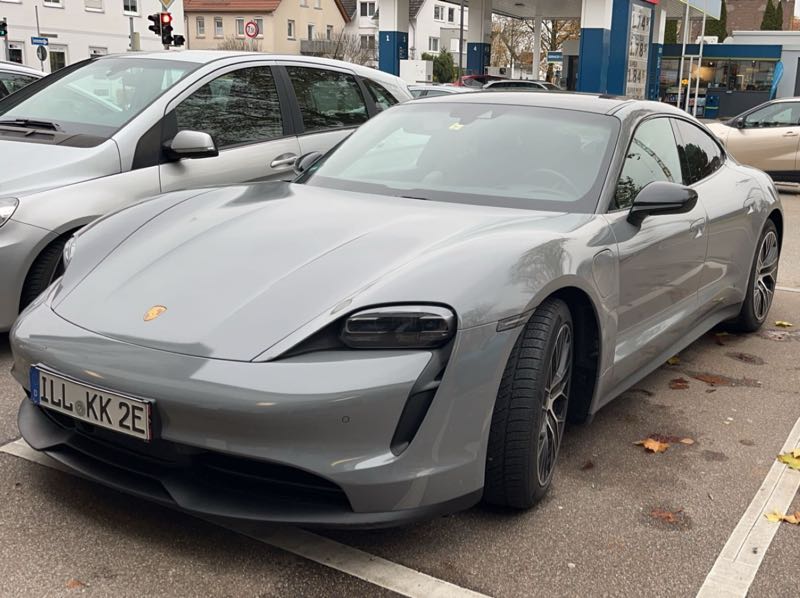 Porsche Taycan spotted in Ulm