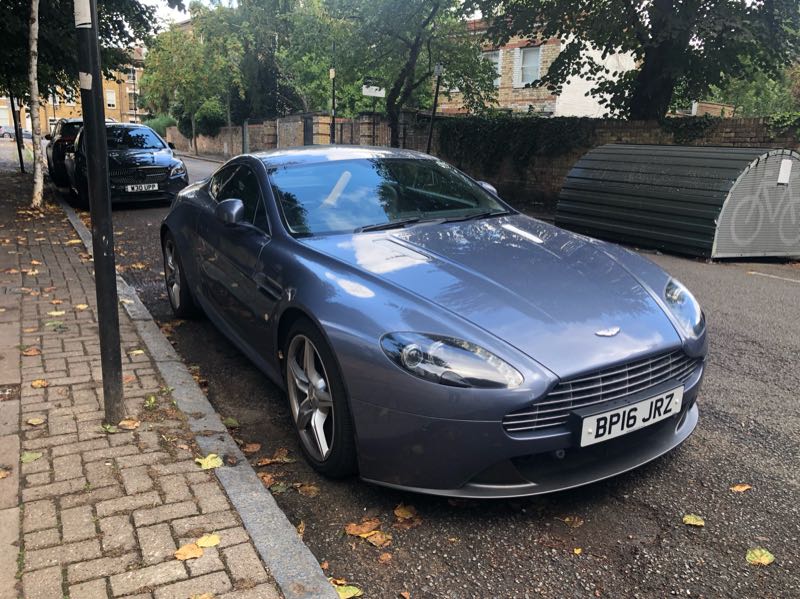 Aston Martin V8 Vantage (2016) spotted in London, United Kingdom