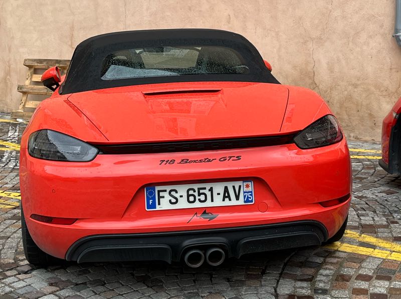 Porsche 718 Boxster GTS spotted in Barcelonnette