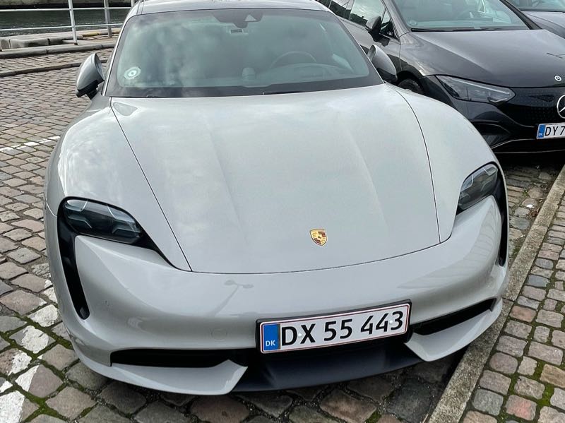 Porsche Taycan (2021) spotted in Copenhagen, Denmark