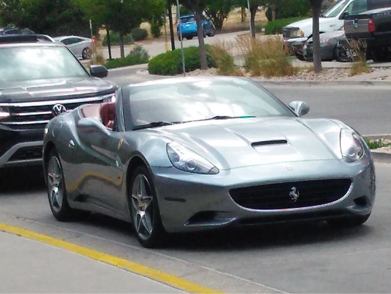 Ferrari California spotted in West Jordan