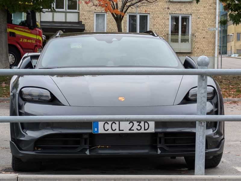 Porsche Taycan (2020) spotted in Hudiksvall, Sweden
