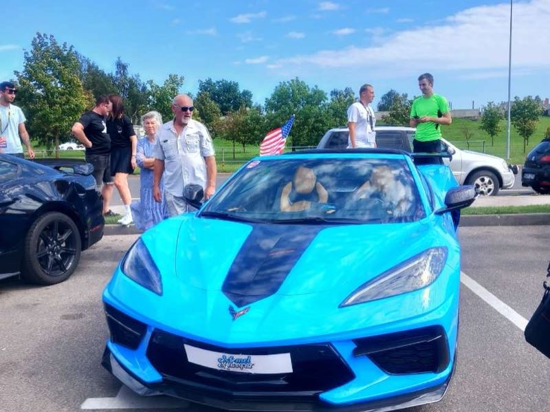 Chevrolet Corvette C8 spotted in Dotnuva
