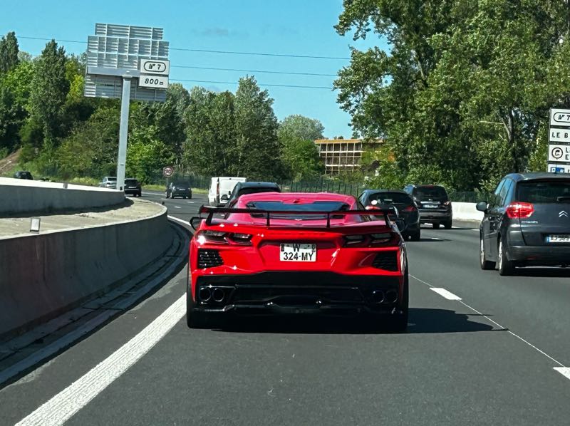 Chevrolet Corvette C8 spotted in Bergerac