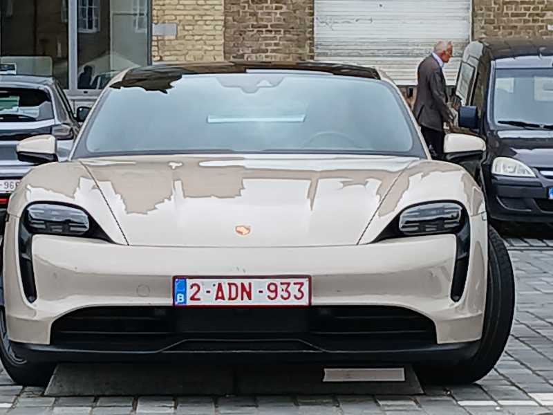 Porsche Taycan spotted in Ostend