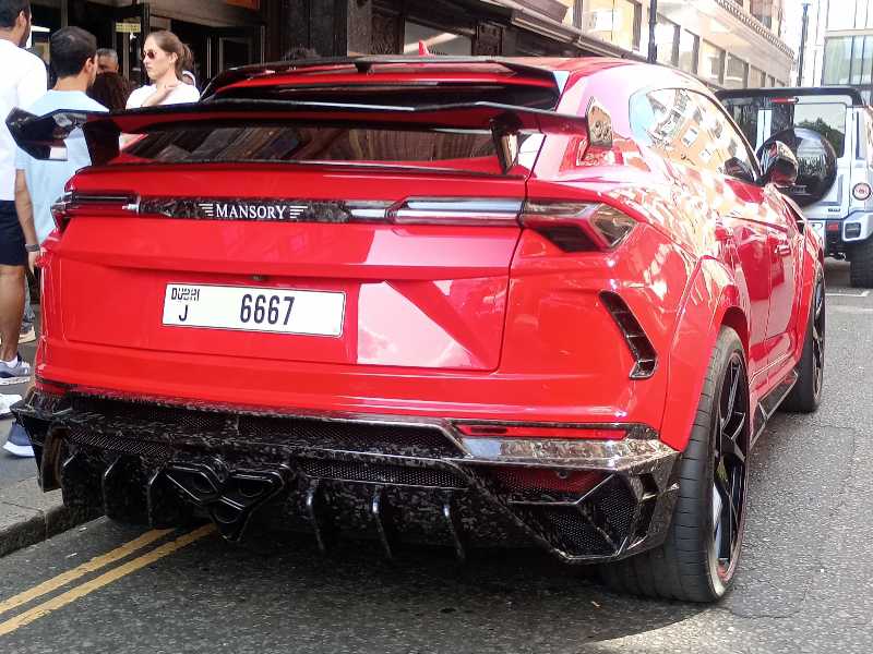 Lamborghini Urus Mansory spotted in London