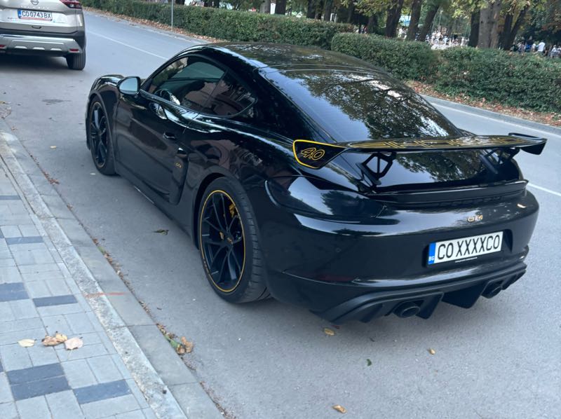 Porsche 718 Cayman GT4 spotted in Botevgrad