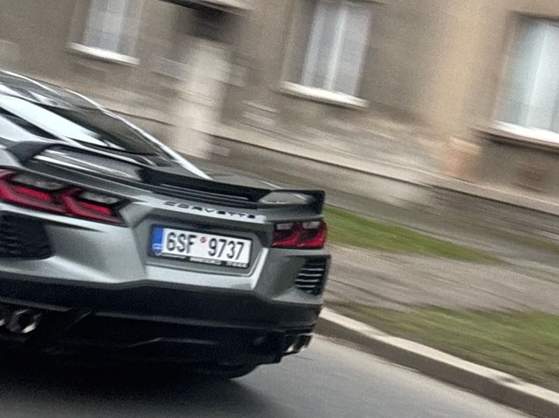 Chevrolet Corvette spotted in Kolín